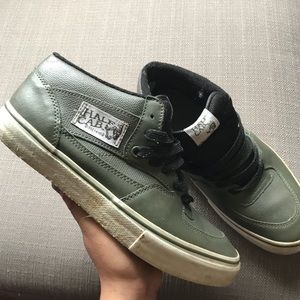 Vans olive green Half Cab skate shoes